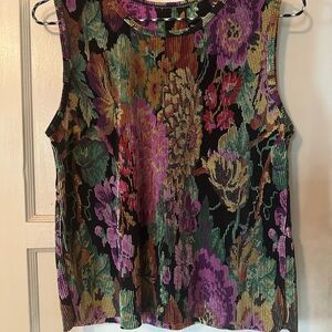 Floral Sleeveless Top - Multicolor